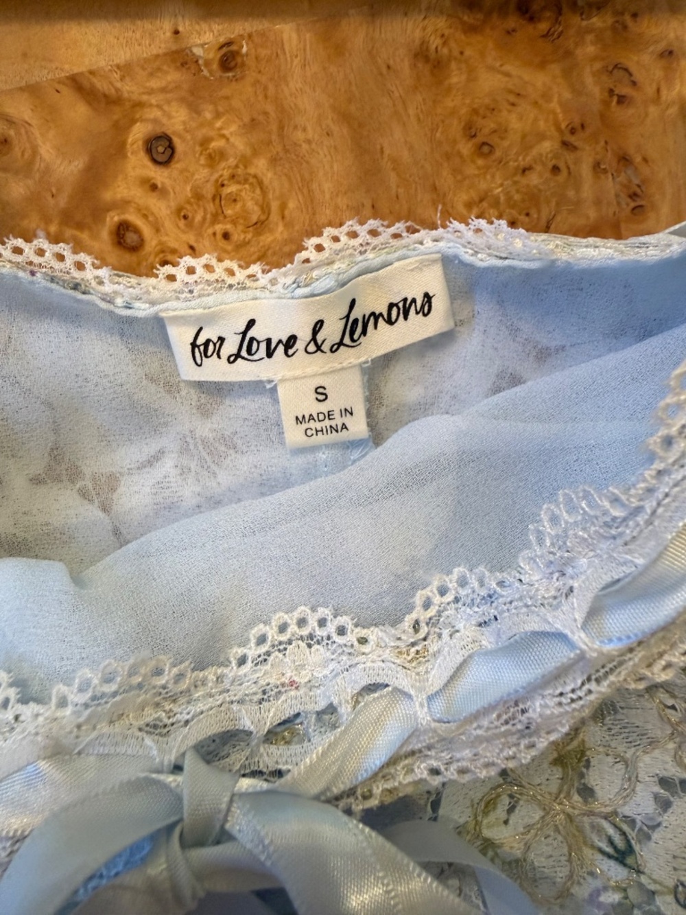 For love & lemons Clare lace floral mini dress - Picture 4 of 4